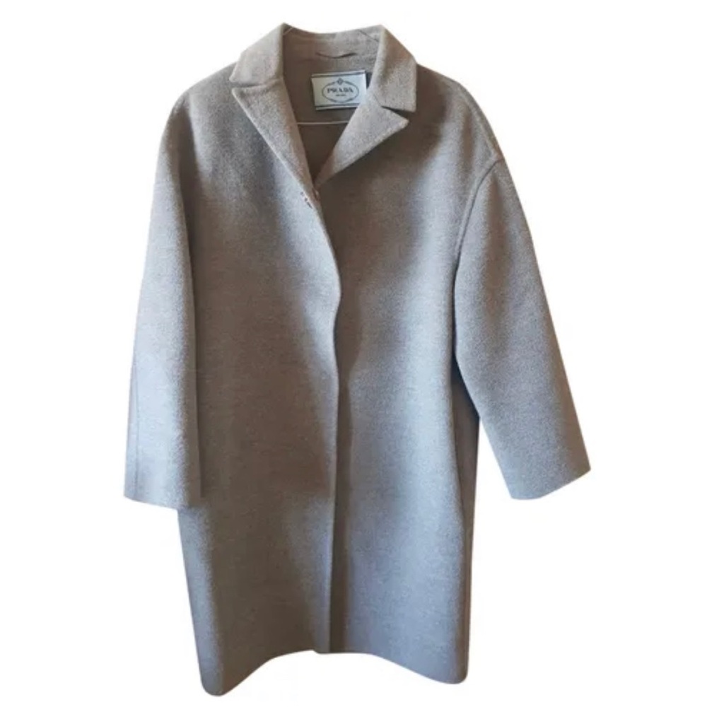 Prada Virgin wool cropped top coat